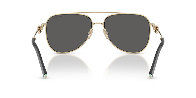 Tiffany TF3116 in Pale Gold / Dark Grey (6021S4) - Temple Detail