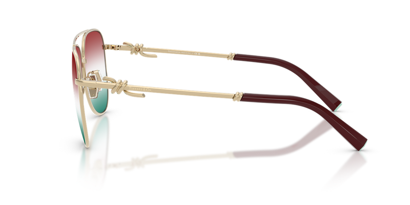 Tiffany TF3116 in Pale Gold / Gradient Green Bordeaux (6230EL) - Alternate View
