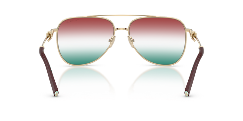 Tiffany TF3116 in Pale Gold / Gradient Green Bordeaux (6230EL) - Alternate View