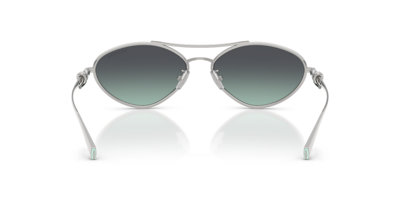 Tiffany TF3117 in Silver / Azure/Dark Grey (60012G) - Temple Detail