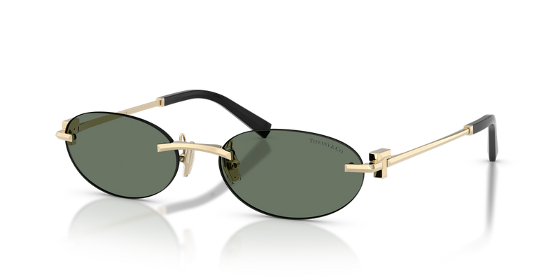Tiffany TF3119D in Pale Gold / Dark Green (623882) - Alternate View