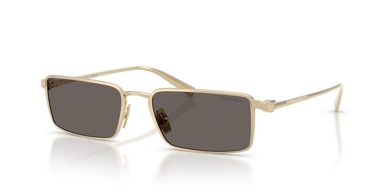 Tiffany TF3121KB in Pale Gold Plated / Dark Grey (6220B1) - Front View