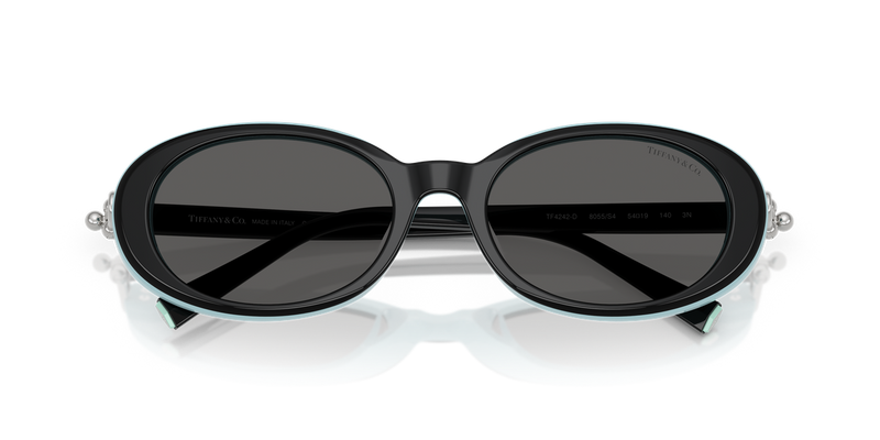 Tiffany TF4242D in Black On Tiffany Blue / Dark Grey (8055S4) - Alternate View
