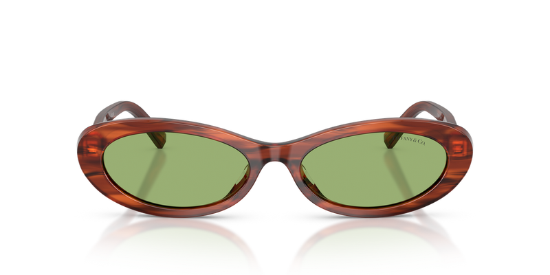 Tiffany TF4250 in Ruby Striped Havana / Green (8440/2) - Alternate View
