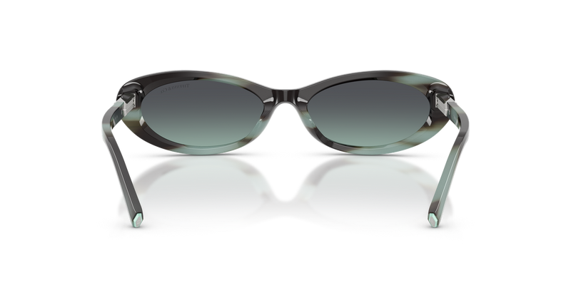 Tiffany TF4250 in Striped Black Tiffany / Azure/Dark Grey (84432G) - Alternate View
