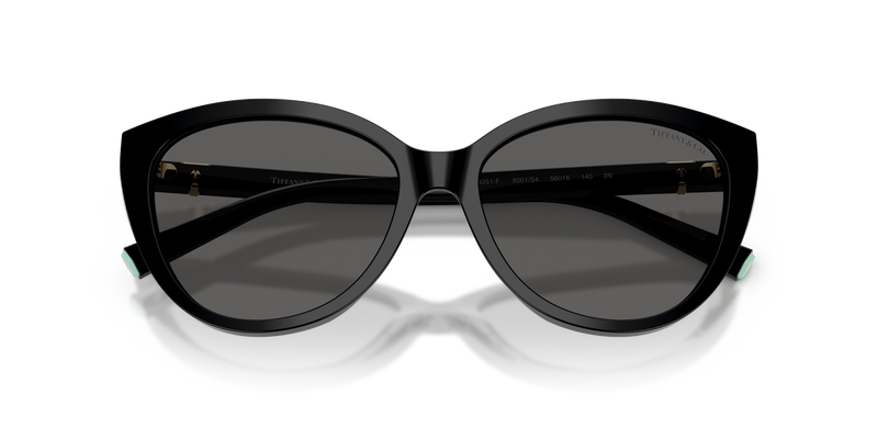 Tiffany TF4251F in Black / Dark Grey (8001S4) - Side View