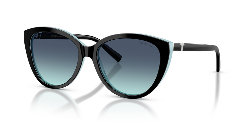 Tiffany TF4251F in Black On Tiffany Blue / Azure Gradient Blue (80559S) - Alternate View