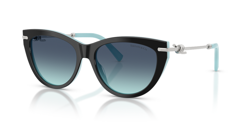 Tiffany TF4253 in Black On Tiffany Blue / Azure Gradient Blue (80559S) - Alternate View