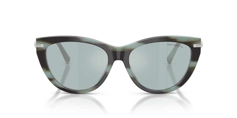 Tiffany TF4253 in Striped Black Tiffany / Light Azure Silver Mirror (84437C) - Alternate View