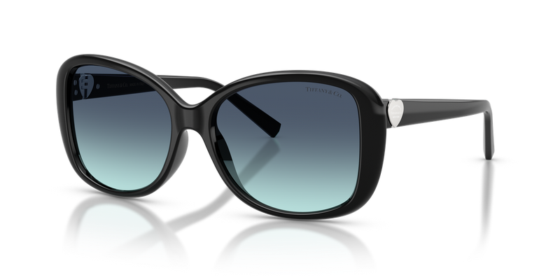 Tiffany TF4257U in Black / Azure Gradient Blue (80019S) - Front View