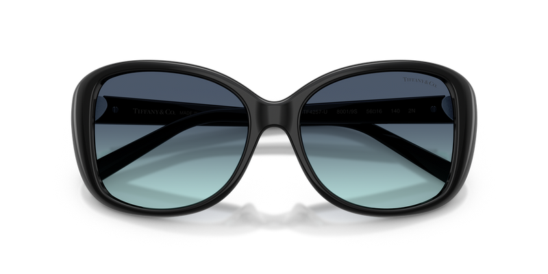 Tiffany TF4257U in Black / Azure Gradient Blue (80019S) - Side View