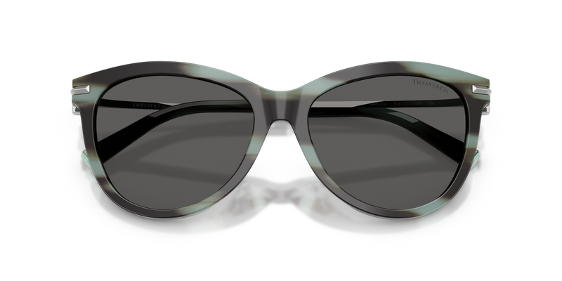 Tiffany TF4258BU in Striped Black Tiffany / Dark Grey (8443S4) - Alternate View