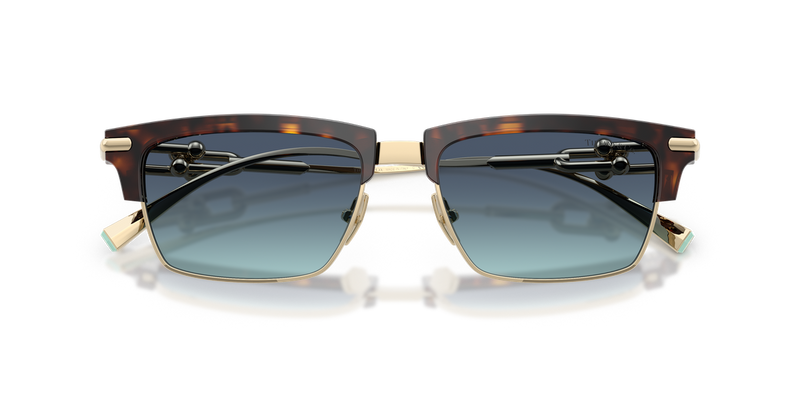 Tiffany TF4262K in Havana / Azure Gradient Blue (80159S) - Side View