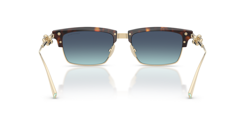 Tiffany TF4262K in Havana / Azure Gradient Blue (80159S) - Temple Detail