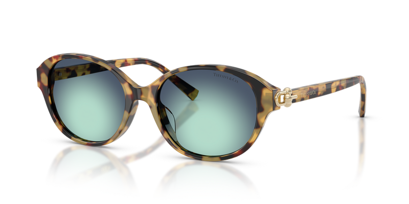 Tiffany TF4263D in Blonde Havana / Gradient Blue (80649S) - Alternate View