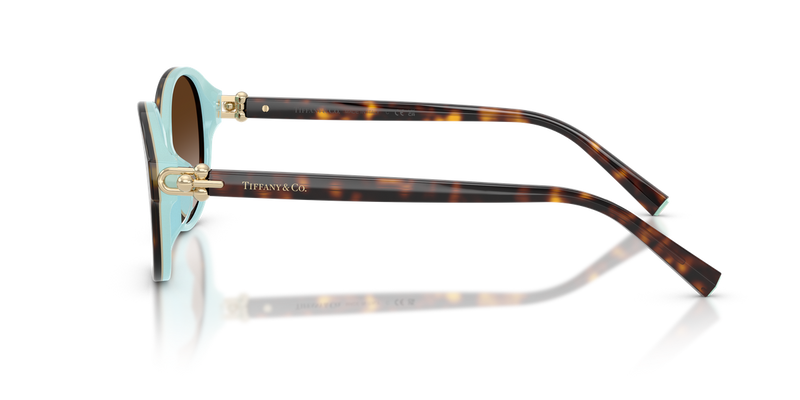 Tiffany TF4263D in Havana On Tiffany Blue / Brown Gradient (81343B) - Back View