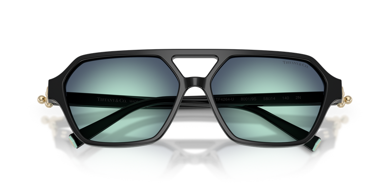 Tiffany TF4264U in Black / Gradient Blue (80019S) - Side View