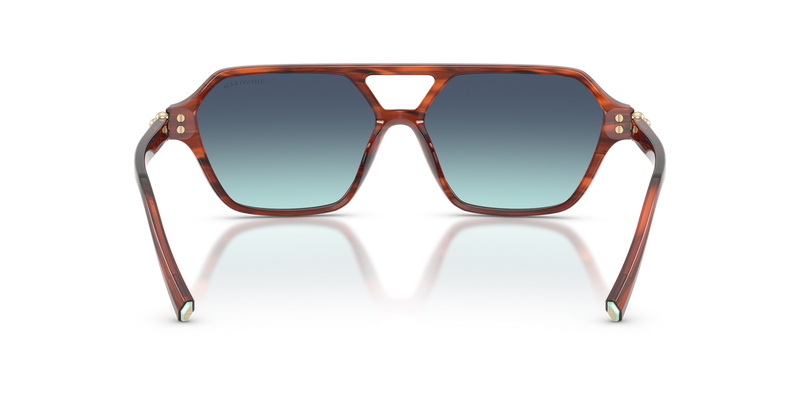 Tiffany TF4264U in Ruby Striped Havana / Gradient Blue (84409S) - Alternate View