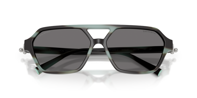Tiffany TF4264U in Striped Black Tiffany / Dark Grey Polarized (844381) - Alternate View