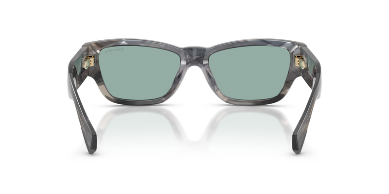 Tiffany TF4265U in Black Havana / Light Azure Mirror Silver (845365) - Alternate View