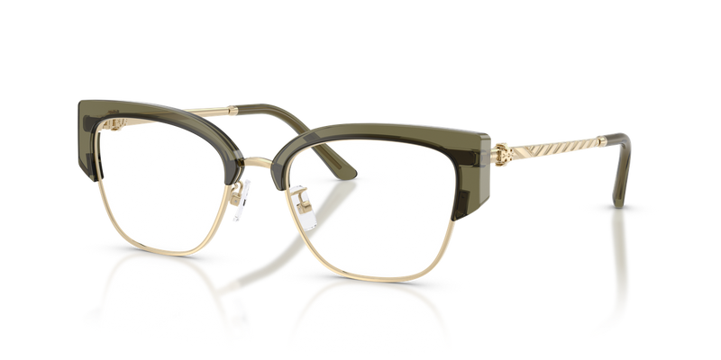 Tory Burch TY1101 in Shiny Light Gold/Transparent Olive - Alternate View