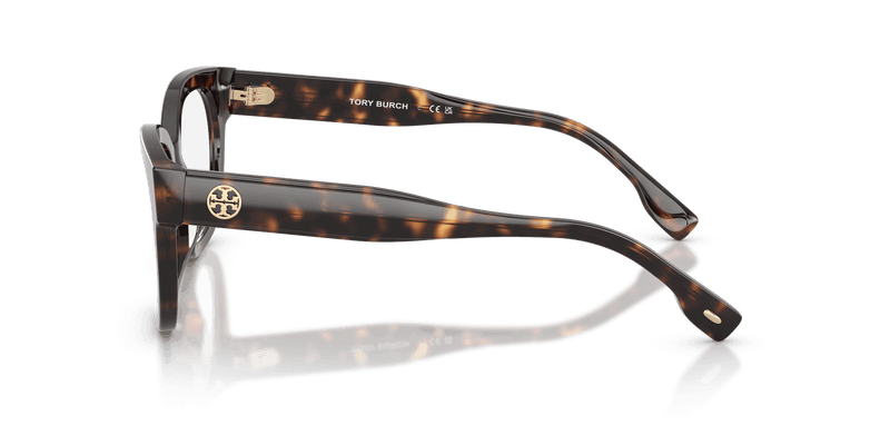 Tory Burch TY2164U in Dark Tortoise (1964) - Temple Detail