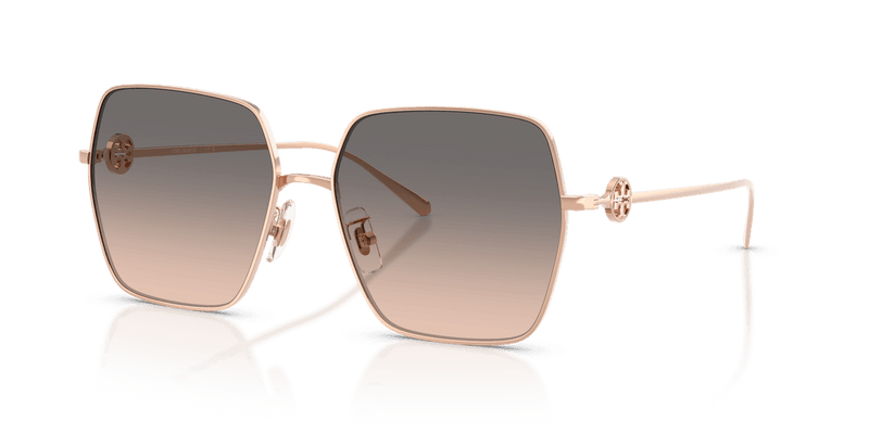 Tory Burch TY6118D in Light Rose Gold / Light Brown Gradient Grey (3358G9) - Alternate View