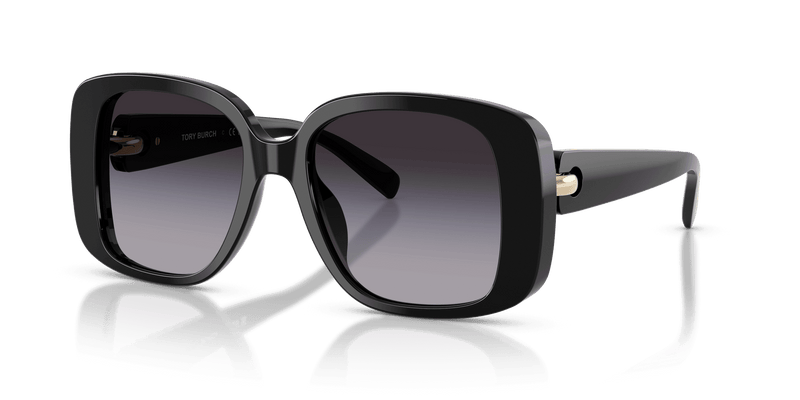 Tory Burch TY7223U in Black / Light Grey Gradient Dark Grey (17098G) - Alternate View