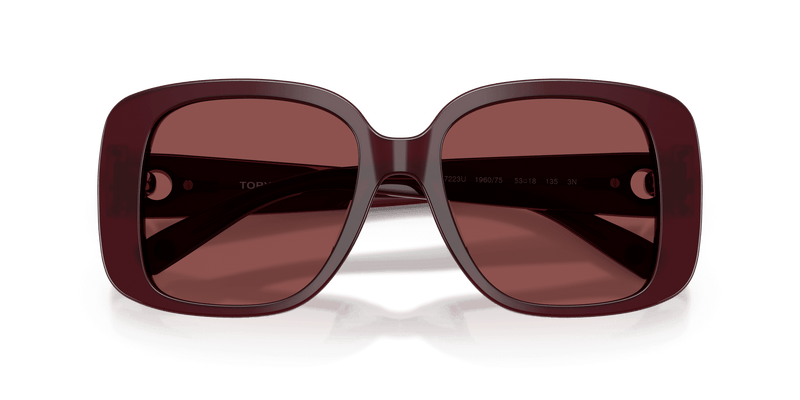Tory Burch TY7223U in Opal Burgundy / Wine (196075) - Side View