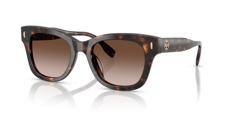 Tory Burch TY7225U in Dark Tortoise / Brown Gradient (196413) - Front View