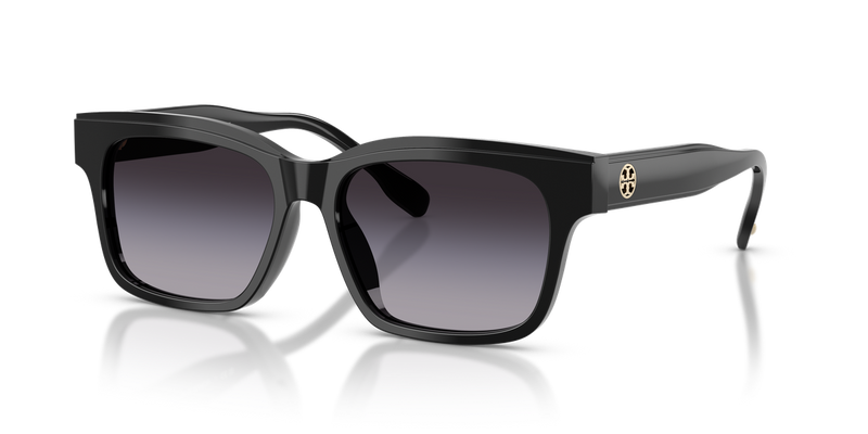 Tory Burch TY7227D in Black / Grey Gradient (17098G) - Front View