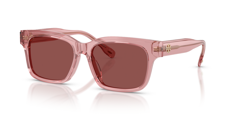 Tory Burch TY7227D in Transparent Light Pink / Wine (202175) - Alternate View