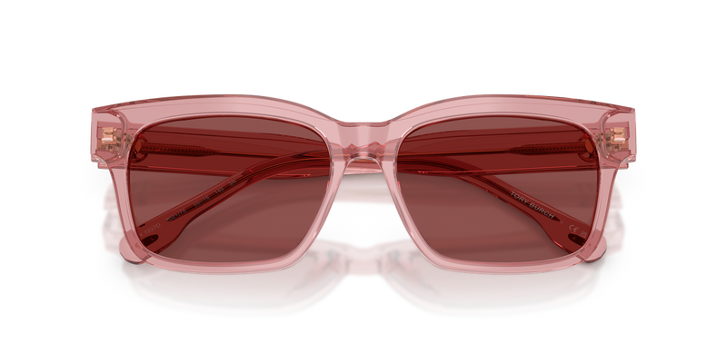 Tory Burch TY7227D in Transparent Light Pink / Wine (202175) - Alternate View