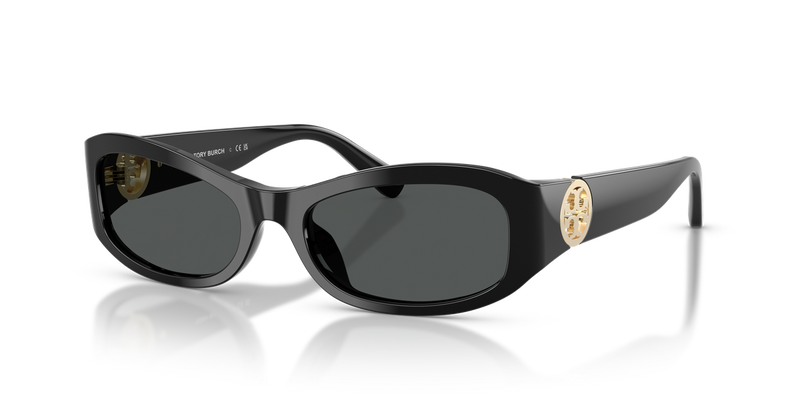 Tory Burch TY7229U in Black / Dark Grey (170987) - Front View