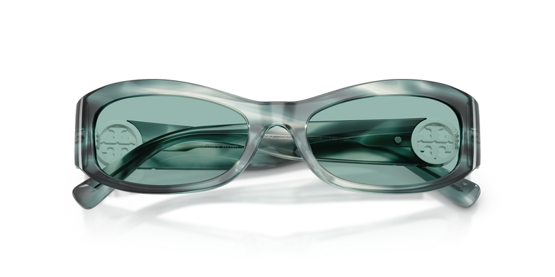 Tory Burch TY7229U in Teal Striated / Petrol Green (206882) - Alternate View