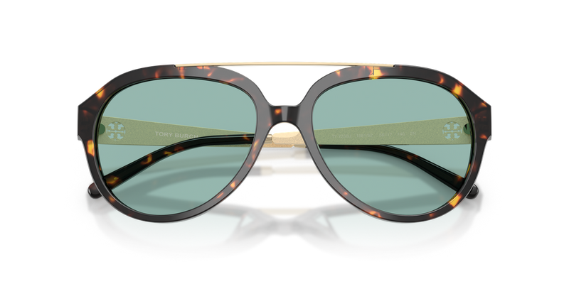 Tory Burch TY7230U in Brown Tortoise / Petrol Green (198182) - Alternate View