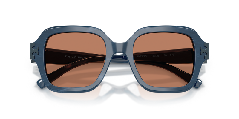 Tory Burch TY7231U in Navy Marble / Brown (207373) - Alternate View