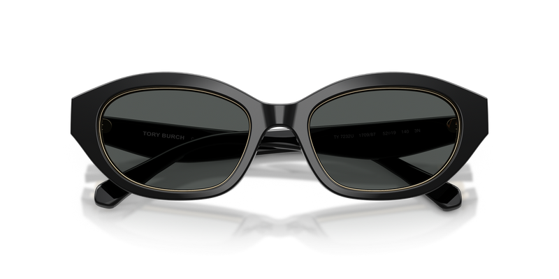 Tory Burch TY7232U in Black / Dark Grey (170987) - Side View
