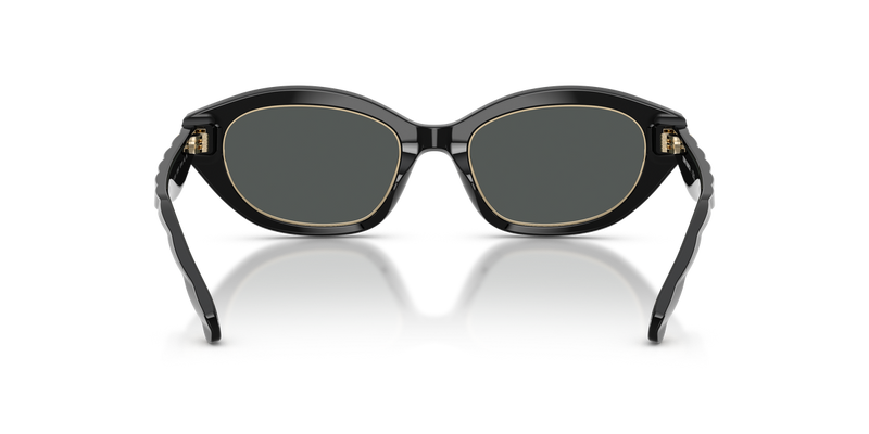 Tory Burch TY7232U in Black / Dark Grey (170987) - Temple Detail