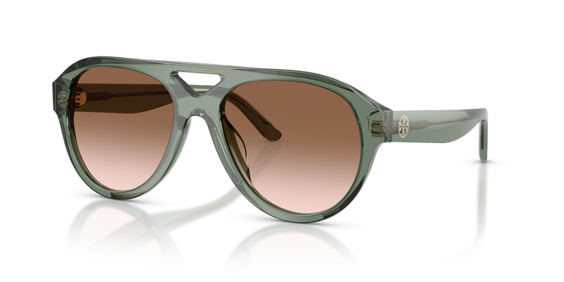 Tory Burch TY7233U in Transparent Sage / Light Grey Gradient Dark Grey (19410L) - Alternate View