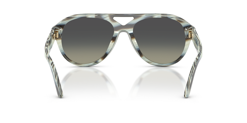Tory Burch TY7233U in Blue Ivory Horn / Light Grey Gradient Dark Grey (194211) - Alternate View