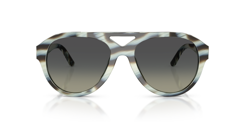 Tory Burch TY7233U in Blue Ivory Horn / Light Grey Gradient Dark Grey (194211) - Alternate View
