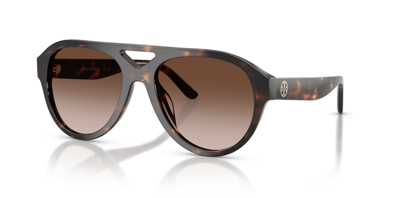 Tory Burch TY7233U in Dark Tortoise / Brown Gradient (196413) - Alternate View