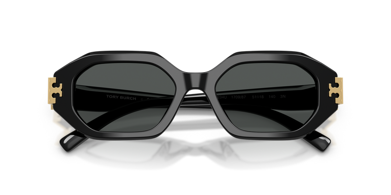 Tory Burch TY7234U in Black / Dark Grey (170987) - Side View