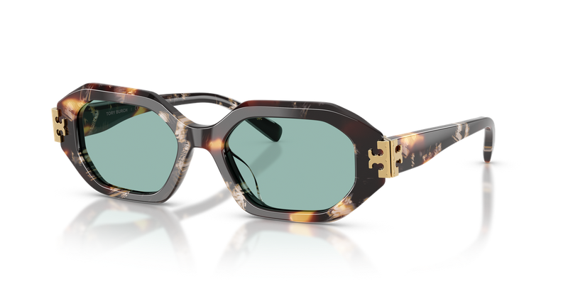 Tory Burch TY7234U in Dark Tortoise / Petrol Green (207282) - Alternate View