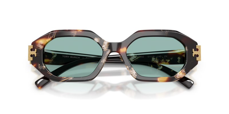 Tory Burch TY7234U in Dark Tortoise / Petrol Green (207282) - Alternate View