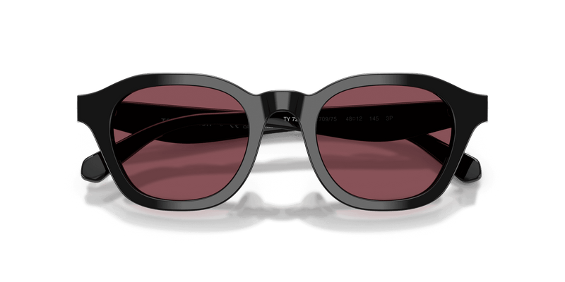 Tory Burch TY7235D in Black / Dark Violet (170975) - Side View