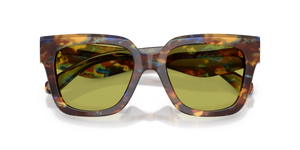 Blue/Green/Brown Tortoise / Solid Green (2092/2)