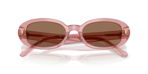 Transparent Light Pink / Solid Brown (202173)