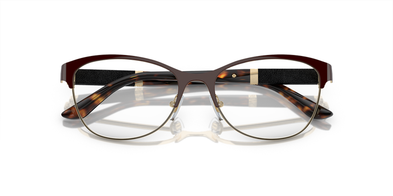 Versace VE1233Q in Brown/Pale Gold / Demo Lens (1344) - Side View
